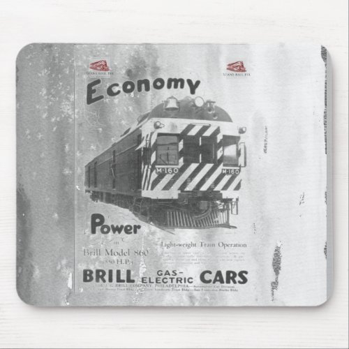 Economy with the Brill gas electric car Mouse Pad