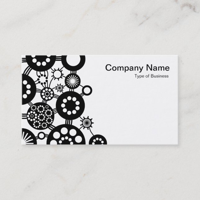 Ecosystem - Black on White Business Card (Front)
