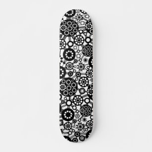 Ecosystem - Black on White Skateboard Deck