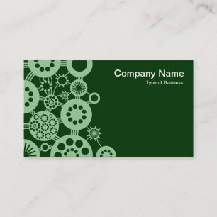 Ecosystem - Faded green on Dark Green 003300 Business Card