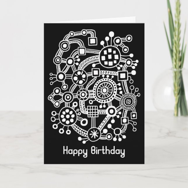 Ecosystem III - White on Black Card (Front)