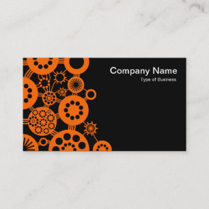 Ecosystem - Orange on Black Business Card