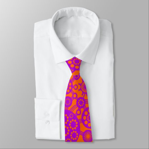 Ecosystem _ Purple and Orange Neck Tie