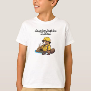 Ecosystem Sculptors In Action Beaver  T-Shirt