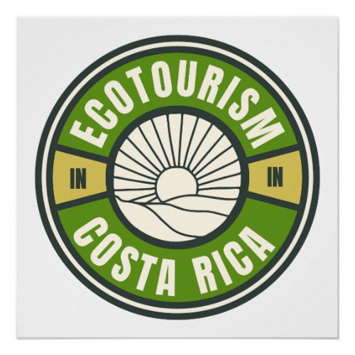 Ecotourism in Costa Rica Slow Travel Poster