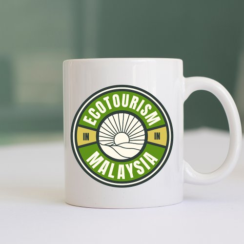 Ecotourism Malaysia Asia Green Slow Travel Logo Coffee Mug