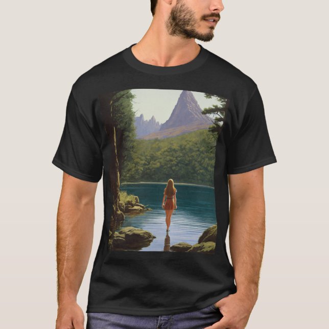 EcoVibes: Nature-Inspired Graphic T-Shirt (Front)