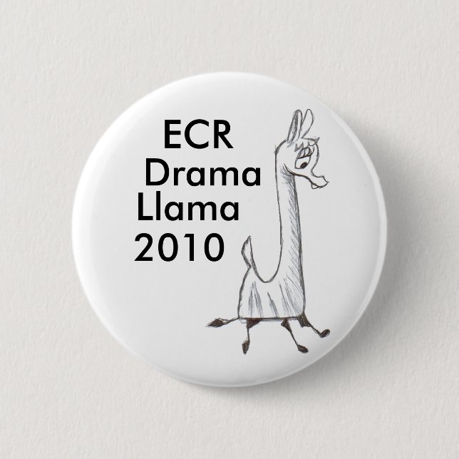 ECR Drama Llama 2010 Pinback Button (Front)