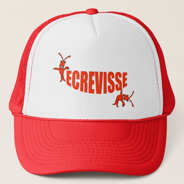 "Ecrevisse" Cajun Crawfish Trucker Hat (Front)