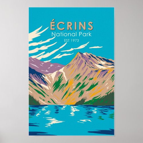 Ecrins National Park Dauphine Alps France Poster