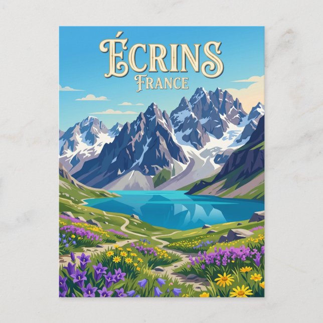 Écrins National Park France Postcard (Front)