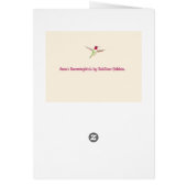 Ecru Anna's Hummingbirds Birthday Card (Back)