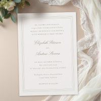 Ecru Formal Romance Classic Triple Frame 2 Wedding