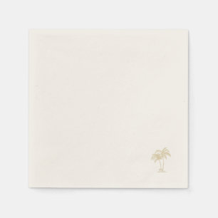 Ecru Gold Palm Tree II Napkins
