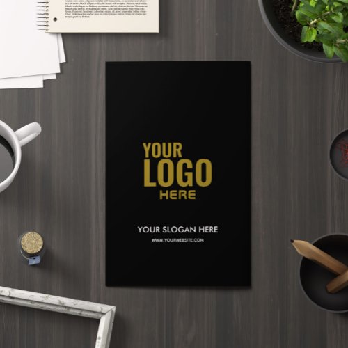 Ecru Ivory Branded Presentation Folder Custom Logo