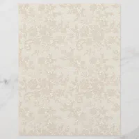 Pink Floral Bordered Scrapbook Paper