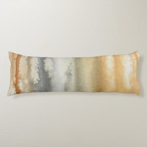 Ecru Latte Watercolor Body Pillow