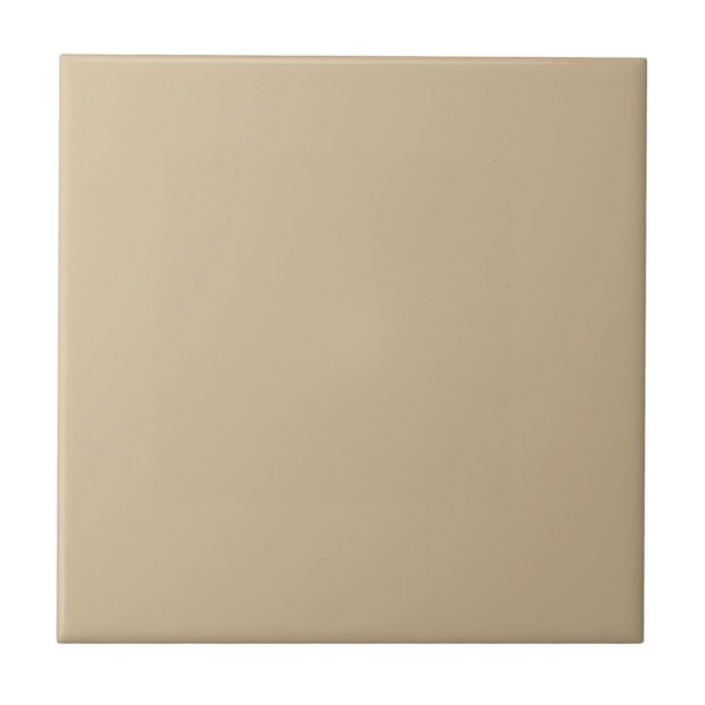 Ecru Linen Beige Square Kitchen and Bathroom Ceramic Tile (Front)