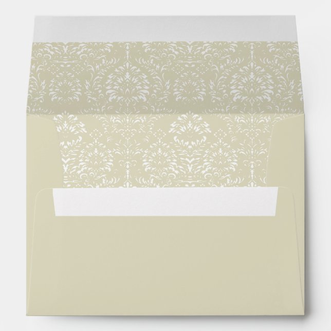 Ecru Wedding Special Occasion Envelope (Back (Bottom))