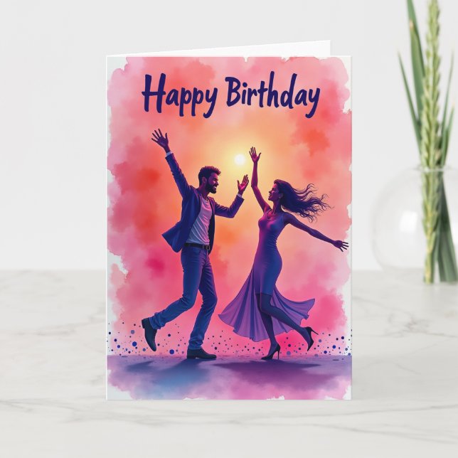 Ecstatic Celebration Birthday Card (Front)