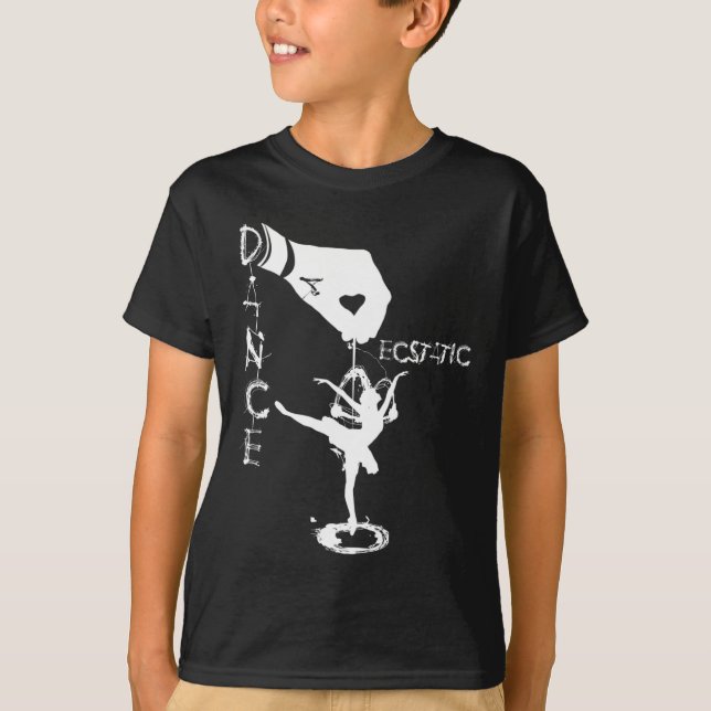 Ecstatic Dance Llerina Dancer In A Tutu Freestyle  T-Shirt (Front)