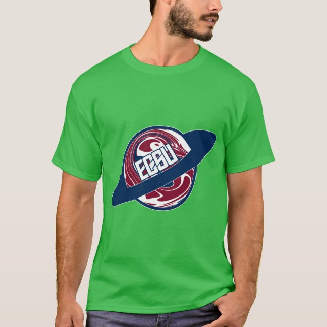 ECSU Eastern Connecticut State University Planet T-Shirt (Front)
