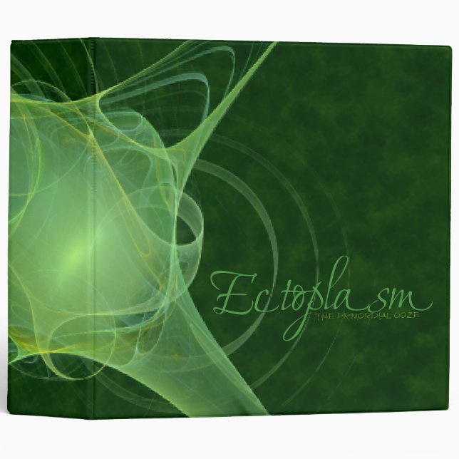 Ectoplasm Abstract Art 3 Ring Binder (Front/Spine)