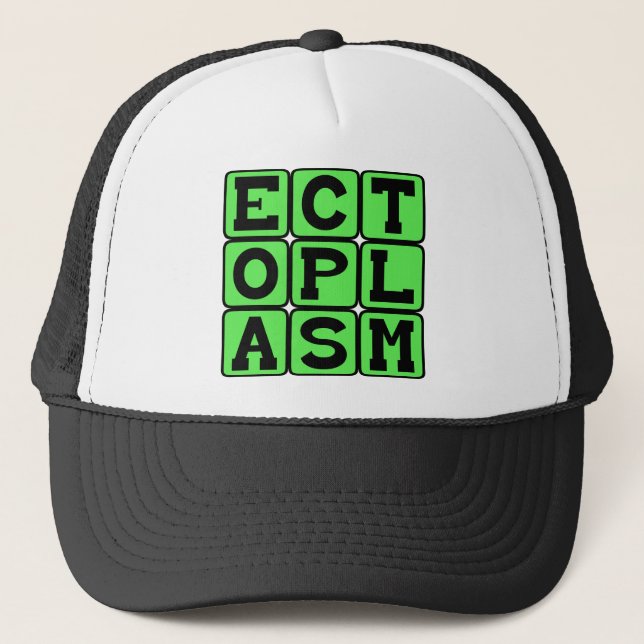 Ectoplasm, Ghost Slime Trucker Hat (Front)