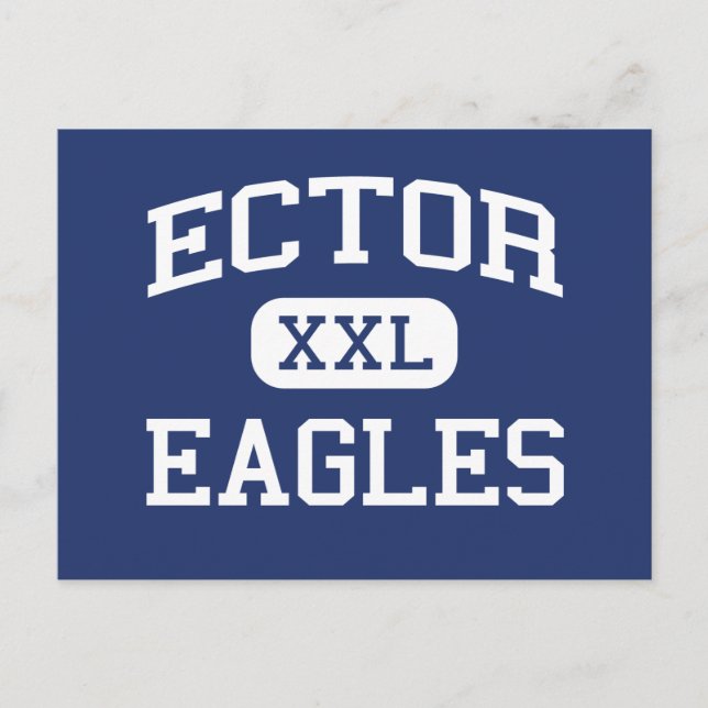 Ector - Eagles - Junior High School - Odessa Texas Postcard (Front)