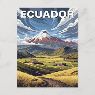 Ecuador Avenue of the Volcanoes travel Postcard