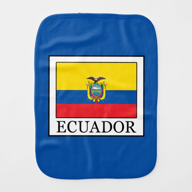 Ecuador Baby Burp Cloth (Front)