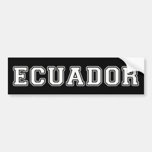 Ecuador Bumper Sticker