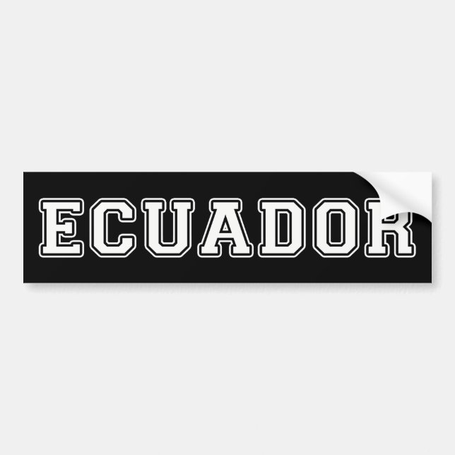Ecuador Bumper Sticker (Front)