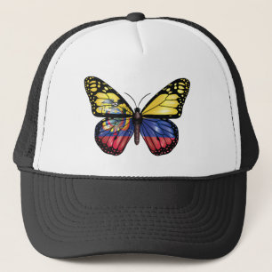Ecuador Butterfly Monarque Flag Trucker Hat
