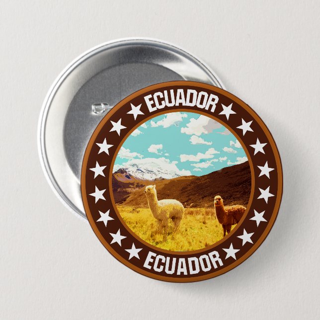 Ecuador                                            button (Front & Back)