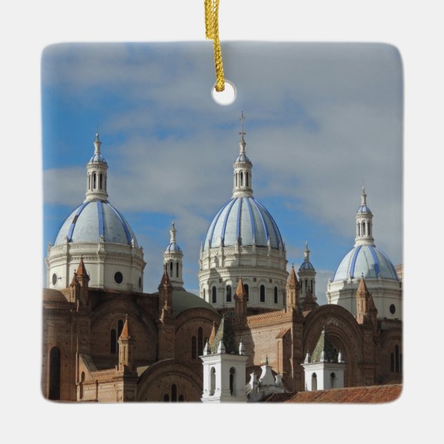 Ecuador - Cathedral of the Immaculate Conception Ceramic Ornament (Front)