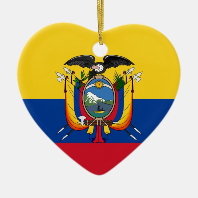 Ecuador Ceramic Ornament (Front)