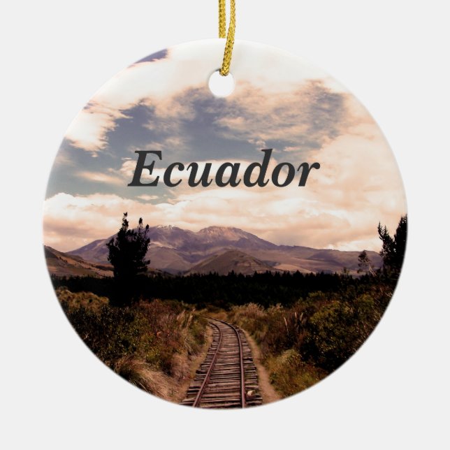 Ecuador Ceramic Ornament (Front)