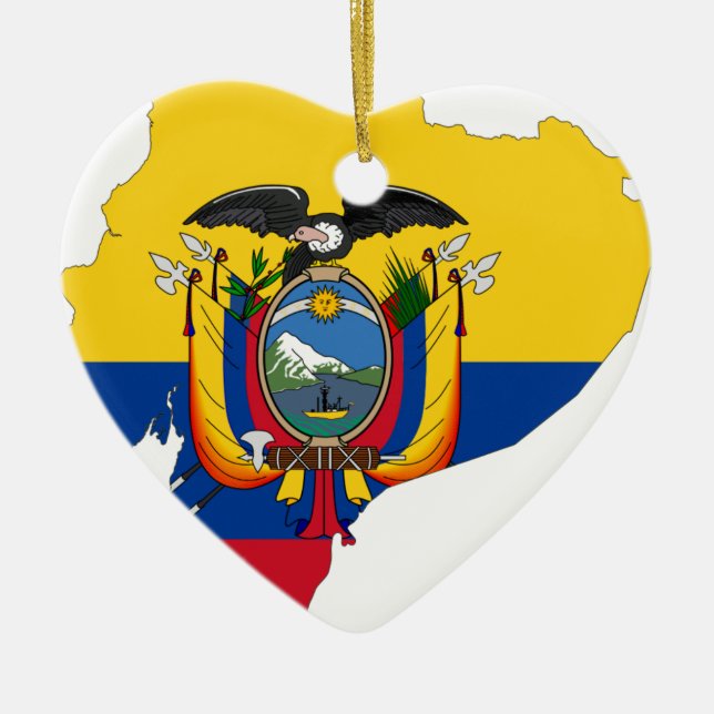 Ecuador Ceramic Ornament (Front)