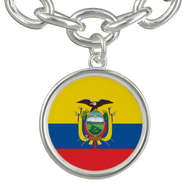 Ecuador Charm Bracelet flag (Design)