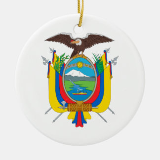 Ecuador Coat of Arms Ceramic Ornament