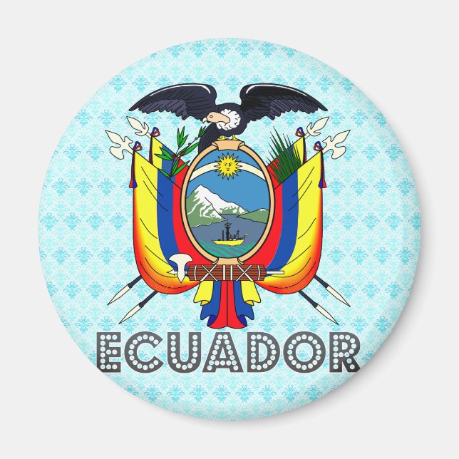 Ecuador Coat of Arms Magnet (Front)