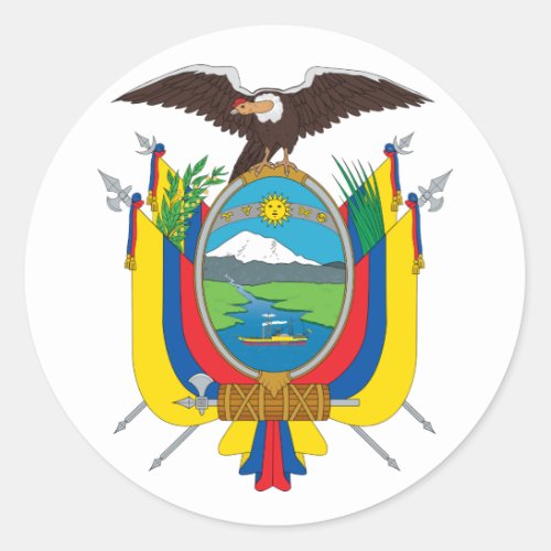 Ecuador Coat of Arms Sticker