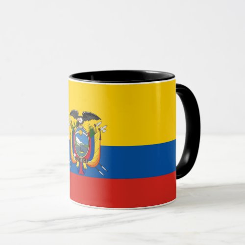 Ecuador country flag symbol long mug