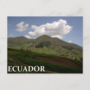 Ecuador countryside postcard