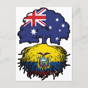Ecuador Ecuadorian Australian Australia Tree Roots Postcard