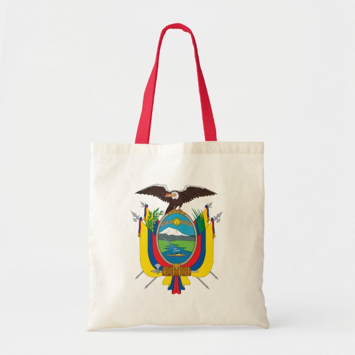 ecuador emblem tote bags