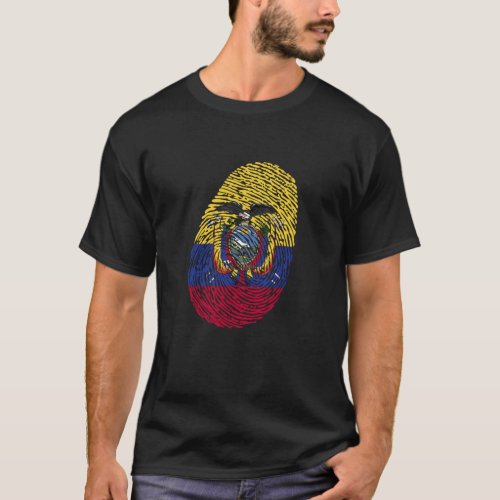 Ecuador Fingerprint T_Shirt