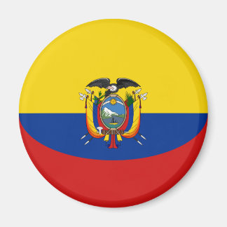 Ecuador Fisheye Flag Magnet