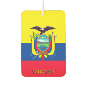 Ecuador Flag Air Freshener